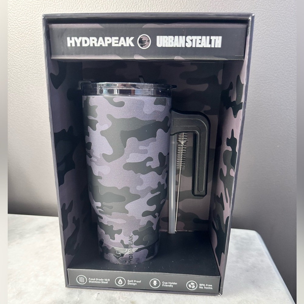 Hydrapeak Limited Edition Urban Stealth Camouflage Stainless Steel 25oz Tumbler